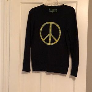 CWonder Navy Peace Sign Sweater
